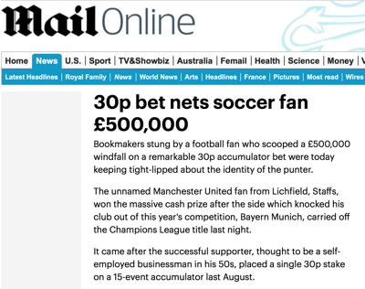 Small bets big wins Small bets big wins
