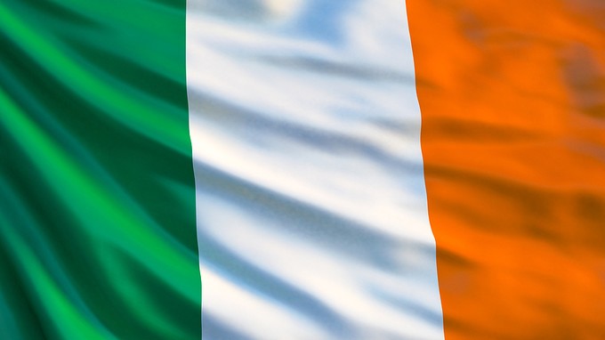 Ireland Flag Waving
