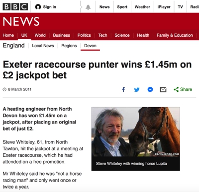 BBC Exeter Racecourse Winner