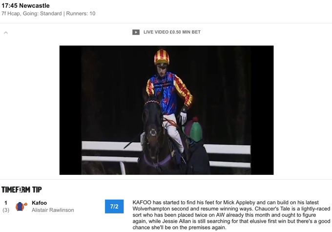 Betfair Live Streaming Horse Racing