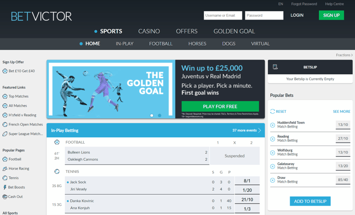 BetVictor Screenshot