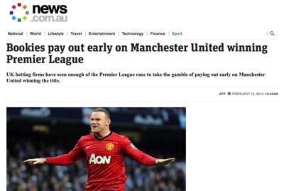 Betfred's early payment for Manchester