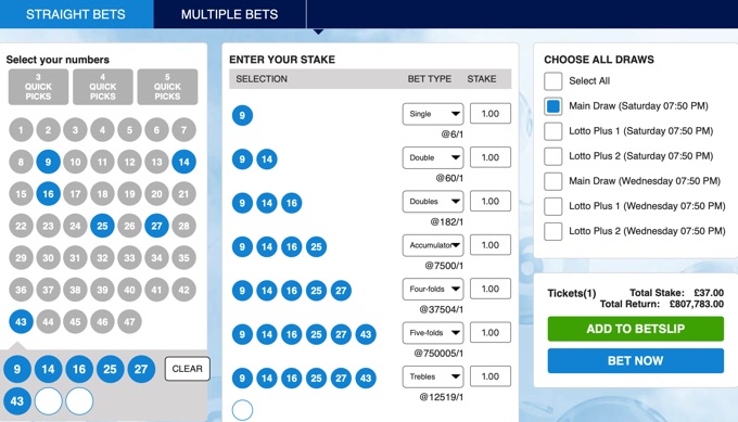 Irish Lotto 6 or more balls