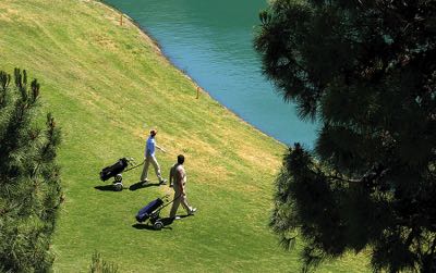 Two golfers